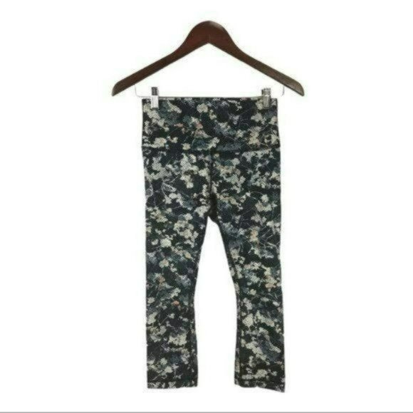 Lululemon Wunder Under High Rise Crop Spring Bloom Floral, Size 6 New - Picture 1 of 5